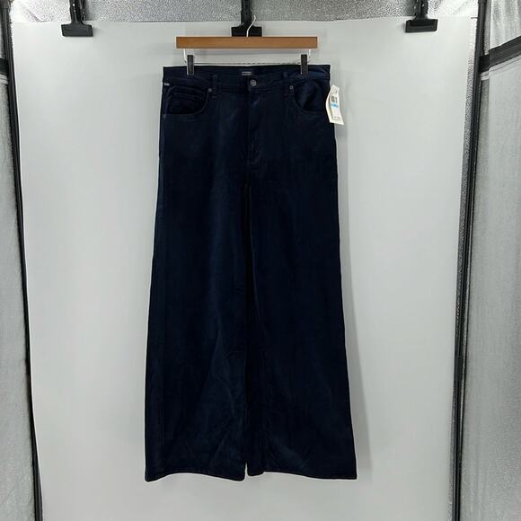 Citizens of Humanity Women's Paloma Baggy Velvet Jeans - Royal Navy - 31 - NWT - Picture 1 of 9